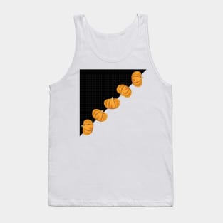 Pattern : Diagonal Orange Pumpkin Tank Top